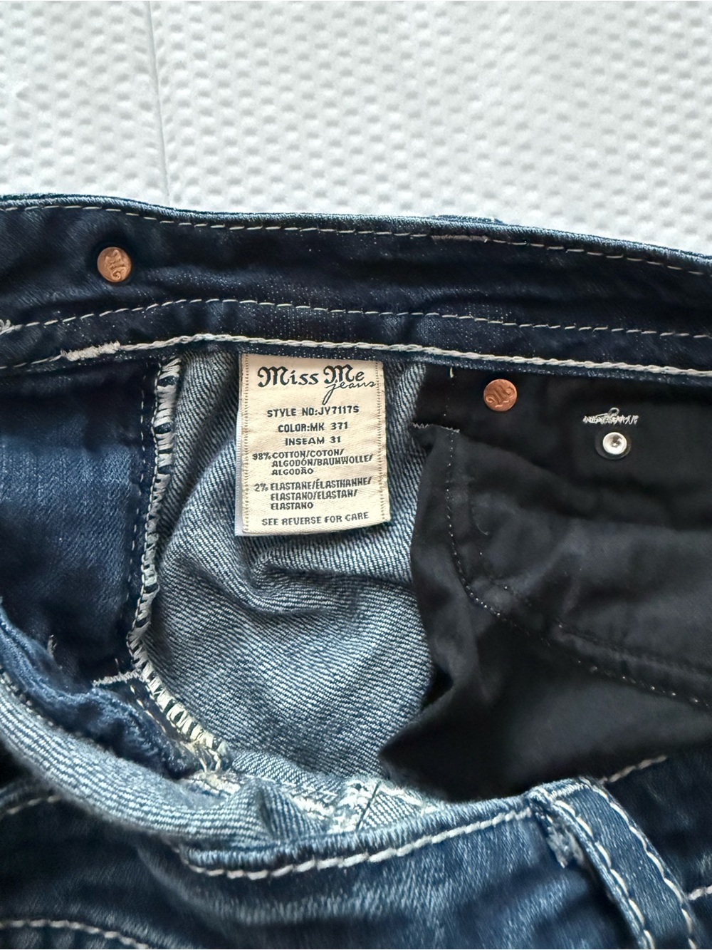 Miss Me Skinny Jeans Size 29 - Picture 3 of 10